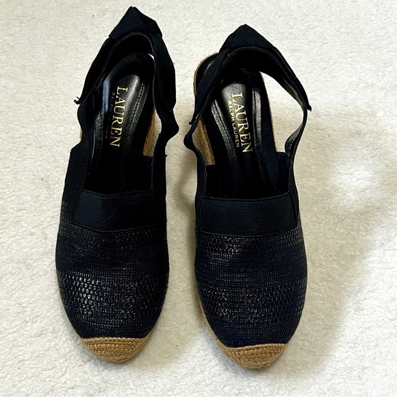Lauren Ralph Lauren Helma Espadrille Slingback Wedge Sandals - 5.5 - Picture 4 of 12